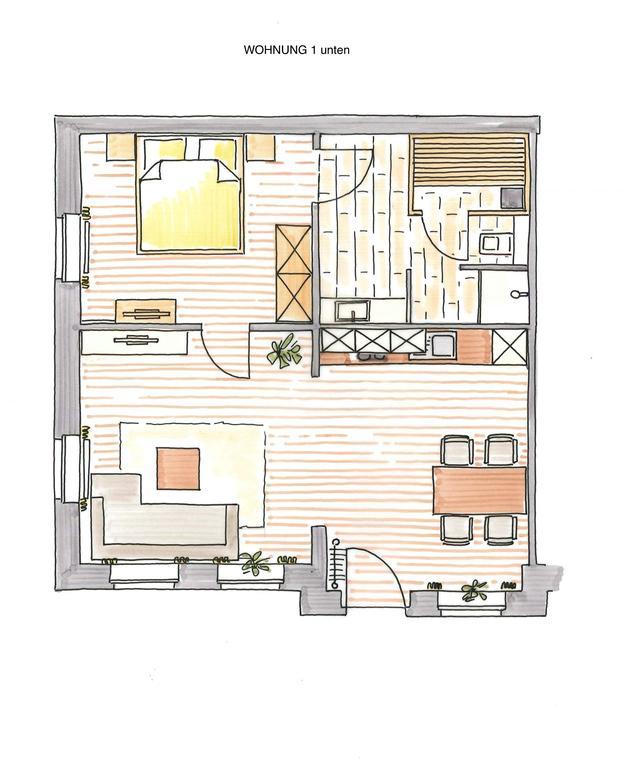 Altstadt Wohnung 1 Lütje Hörn Borkum Exterior foto